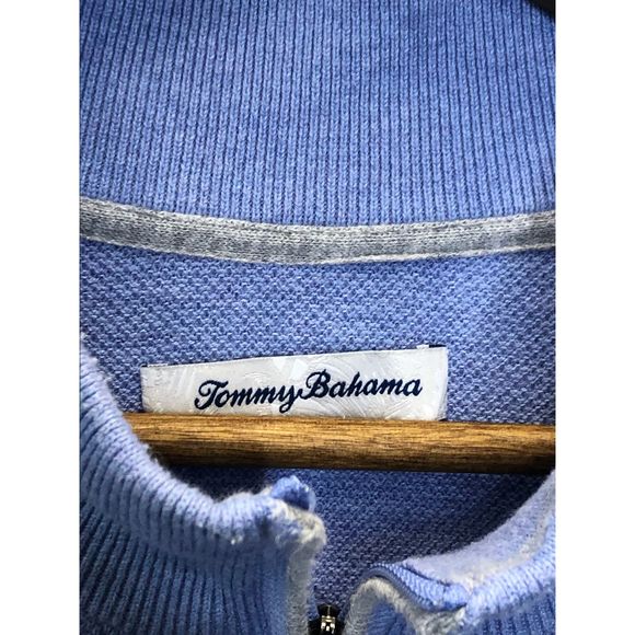8-1 Tommy Bahama Relax Zipped Sweater Size XL Blue - Picture 3 of 4